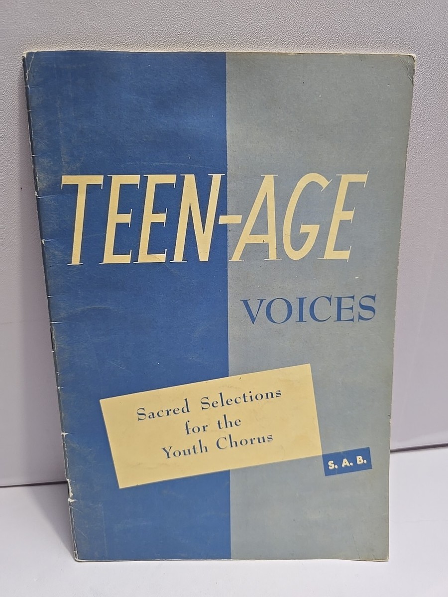 Vintage 1958 Teen-Age Voices -Religious Song Book Sheet Music. | eBay