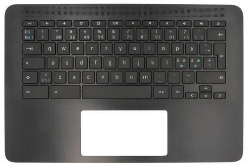 Nordic Keyboard w/ Palmrest for HP ChromeBook 14 G7 CB E 14 G7 TPN-Q255 Black - 第 1/2 張圖片