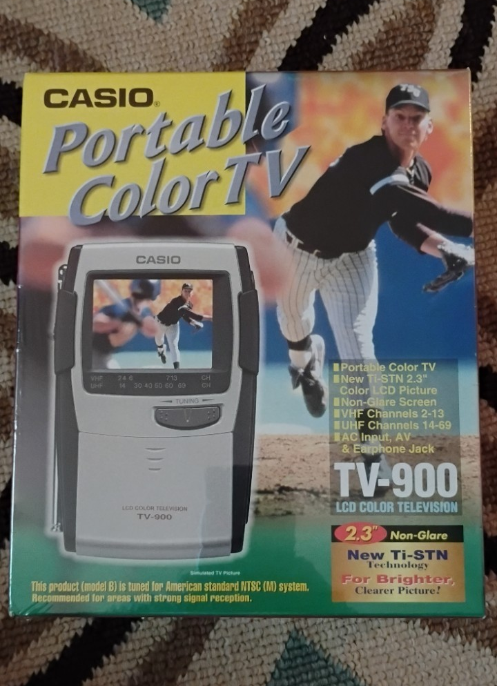 CASIO DeBi TV-170 2.2型 LCDカラーテレビ 箱付き レトロ Casio TV-900 2