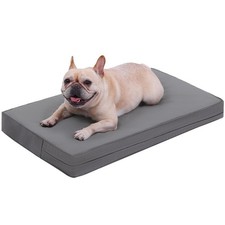 Waterproof Dog Bed Medium Crate Pad 30 inch Outdoor Leather Puppy Bed with Wa...