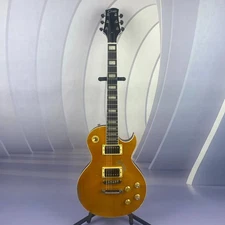 Fast Shipping Yellow Replica Electric Guitar High Quality Chrome Plated Parts