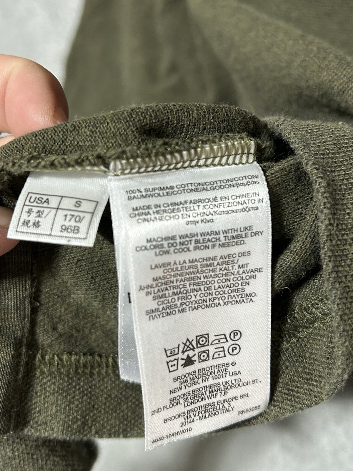 Brooks Brothers Supima Cotton Polo Shirts Sz Small Lot of 2 Green And Red thumbnail 6