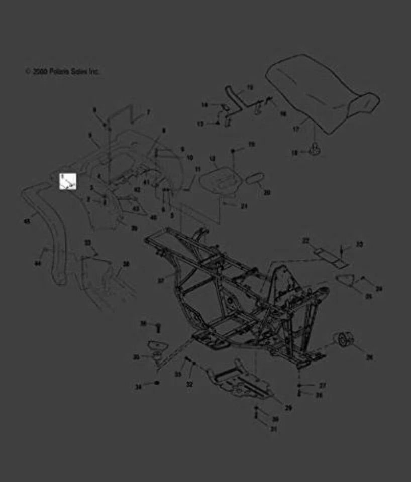 1995-1998 Polaris Xplorer 400L Sportsman Magnum Rivet 7661645 New OEM - Image 2 of 4