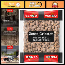 Salty Licorice Squares - Original Dutch Candy, Sweet & Salted Anise, 2.2 lbs Bul