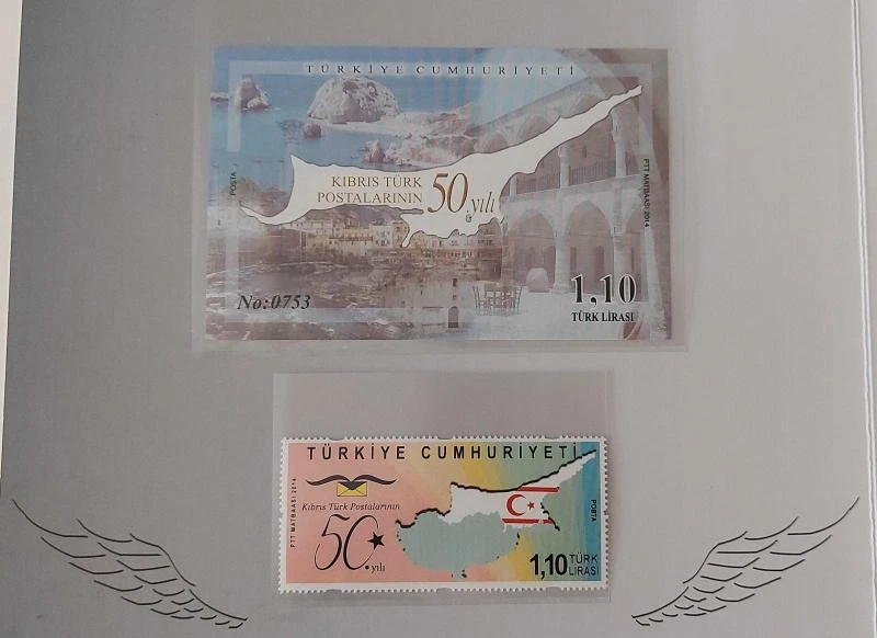 Cyprus Turkish TURKEY 2014 Postal 50th Anniversary Portfolio – Complete Set, RRR - Image 4 of 4