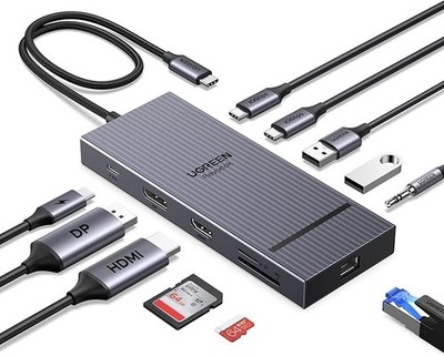 UGREEN Revodok Pro 2111 Docking Station 2 Monitore mit HDMI & DisplayPort