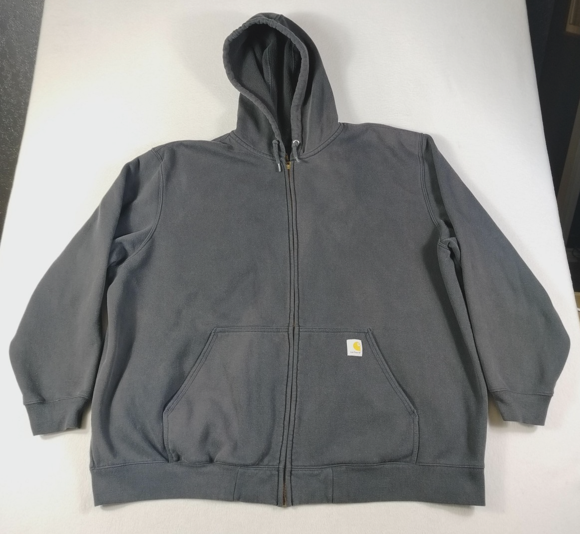 Carhartt Hoodie Sweatshirt Mens 4XL Black Full Zip Original Fit