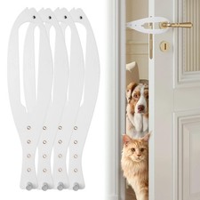 TGIOW Cat Door Latch, 4 Pcs 12.91 3.27 0.12 inches, 4pcs-white