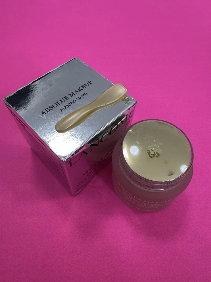 Lancome Absolue Makeup Cream Foundation Sunscreen SPF 20 ALMOND 20 W NEW - Image 3 of 4