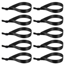 100Pcs Disposable Cloth Wristbands Adjustable Event Wrist Bands Black