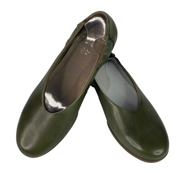 Dansko Shoes Womens Size 9.5 EU 40 Green Kira Leather Flats Slip On Comfort