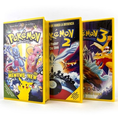 POKEMON 1 2 3 LA PELICULA EL PODER DE UNO EL HECHIZO DE LOS UNOWN PIKACHU X3 VHS
