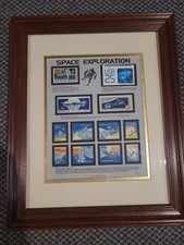 Space Exploration Framed Apollo Space Shuttle Stamp Set