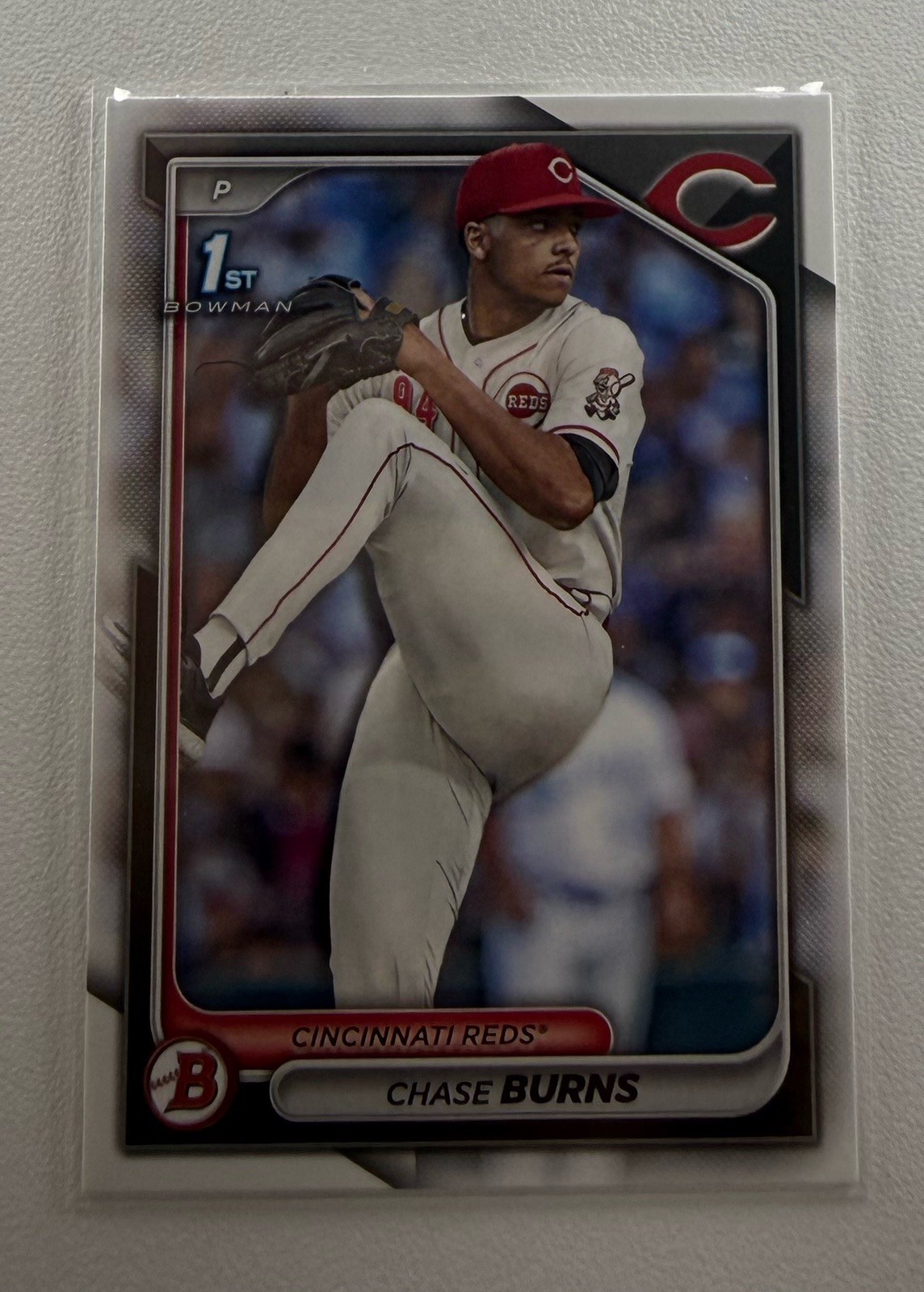2024 Bowman Draft CHASE BURNS 1st Chrome #BDC-55 Cincinnati Reds