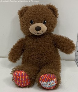 Build-A-Bear Brown Happy Birthday Teddy Bear Plush Toy Stuffed Animal 16