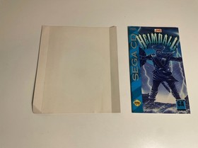 Heimdall Sega CD Authentic Manual & Cover Art ONLY w Reg Card Very Good
