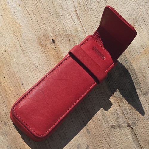 Vintage Coach Pen Case/ Sleeve Glove Tanned Leather British Tan