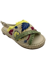 Sam Edelman Kids Girls Kayden Embroidered Slingback Sandal Sand/Multi