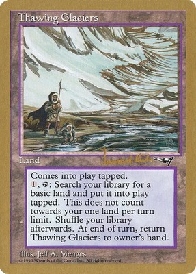 Thawing Glaciers (EX/NM Golden) Fetch Landfall MTG Rabatt: 5+ Magic Karten