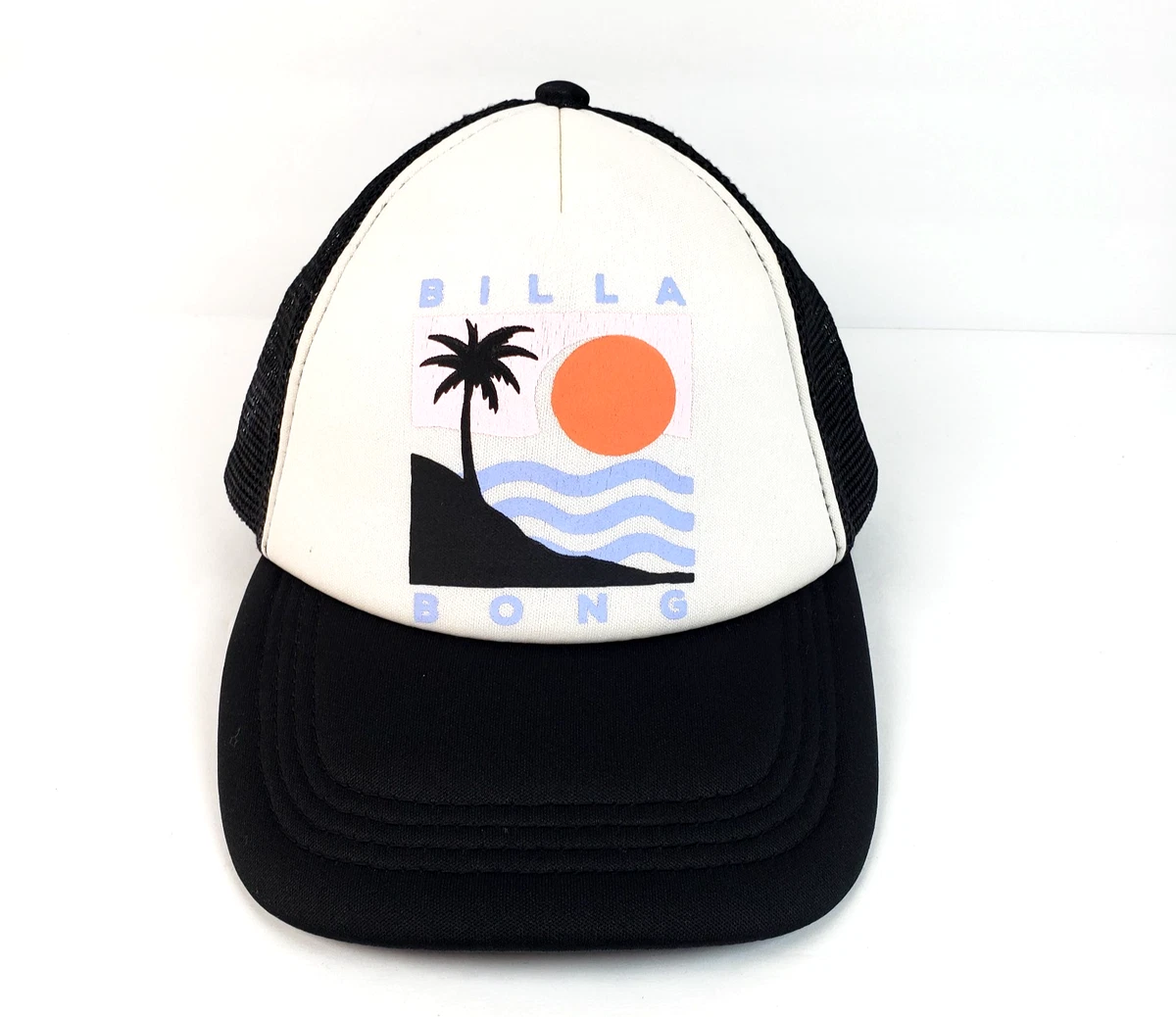BILLABONG // green white & turquoise mermaid 73 trucker style hat Girly Trucker Hats | Billabong main image 2