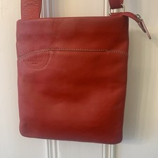 Radley Red Leather Crossbody Bag