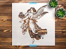 Little Angel Stencil StencilAir Reusable Plastic Wall Art Craft Home Decor