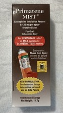 Primatene Mist Epinephrine Inhalation Aerosol 160 Expires 12-2027