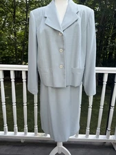 Vintage 1980s En Avance 2 Piece Women’s Skirt Suit Size 16w