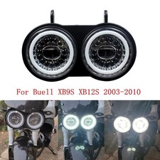 Faro doble LED de haz alto-bajo DRL para motocicleta para Buell XB9S XB12S 2003-2010