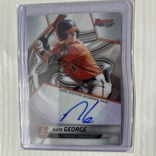 2025 Bowman Chrome - Prospect Autographs Nate George, Nate George #CPA-NG...