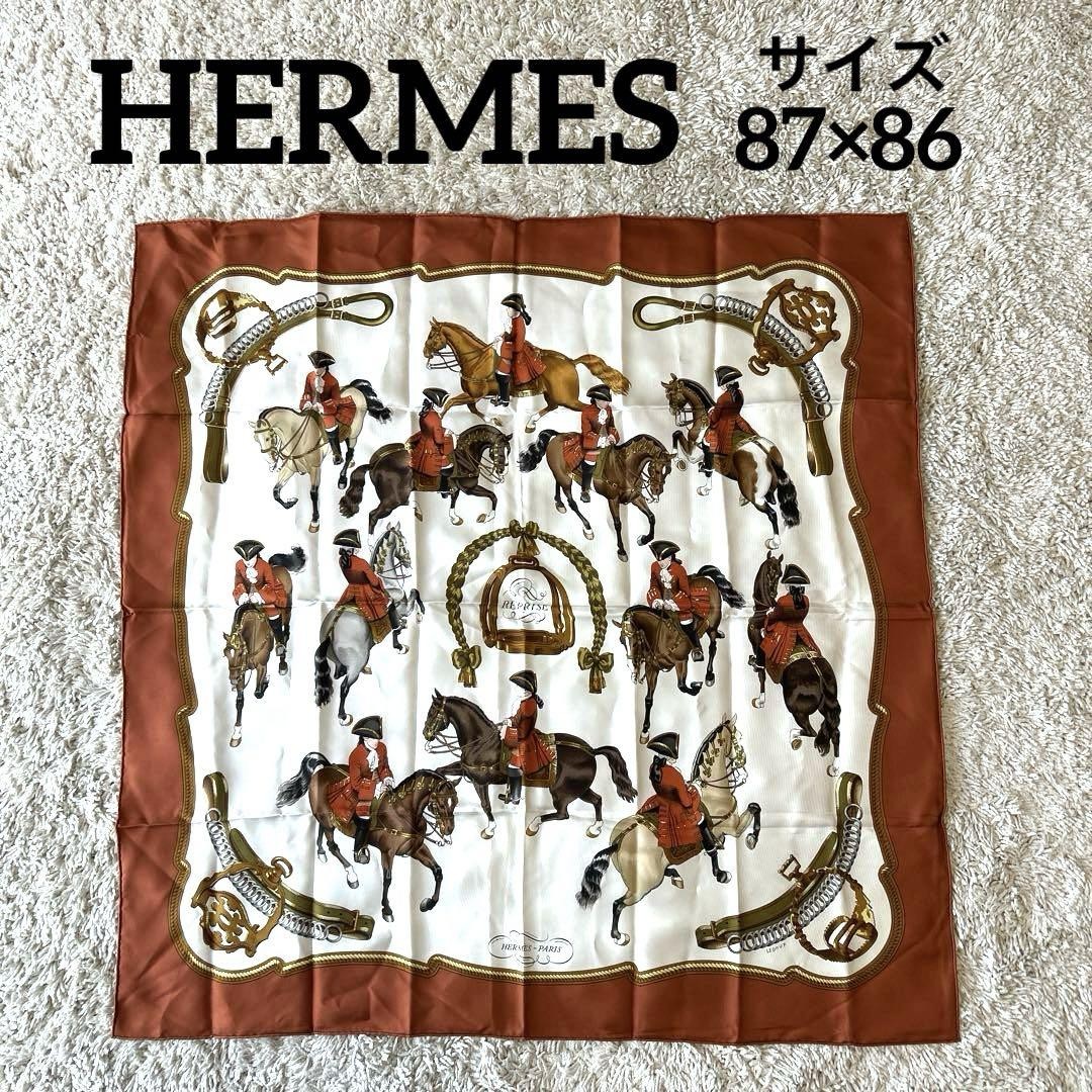 Vintage Hermes Carre 90 87 86 Silk Scarf S440 Japan Import  
