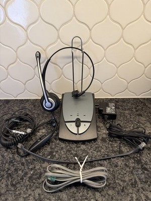 Plantronics S12 Corded Telephone Headset System ~ Complete Set. Tested. See Desc