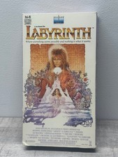 Labyrinth VHS 1986 Fantasy Adventure David Bowie Jim Henson Nelson Hi-Fi