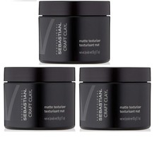 Sebastian Professional Craft Clay Remoldable Matte Texturizer, 1.7 oz 3 Pack
