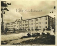 1941 Press Photo Spring Hill College Dormitory Building Exterior in Mobile, Ala.