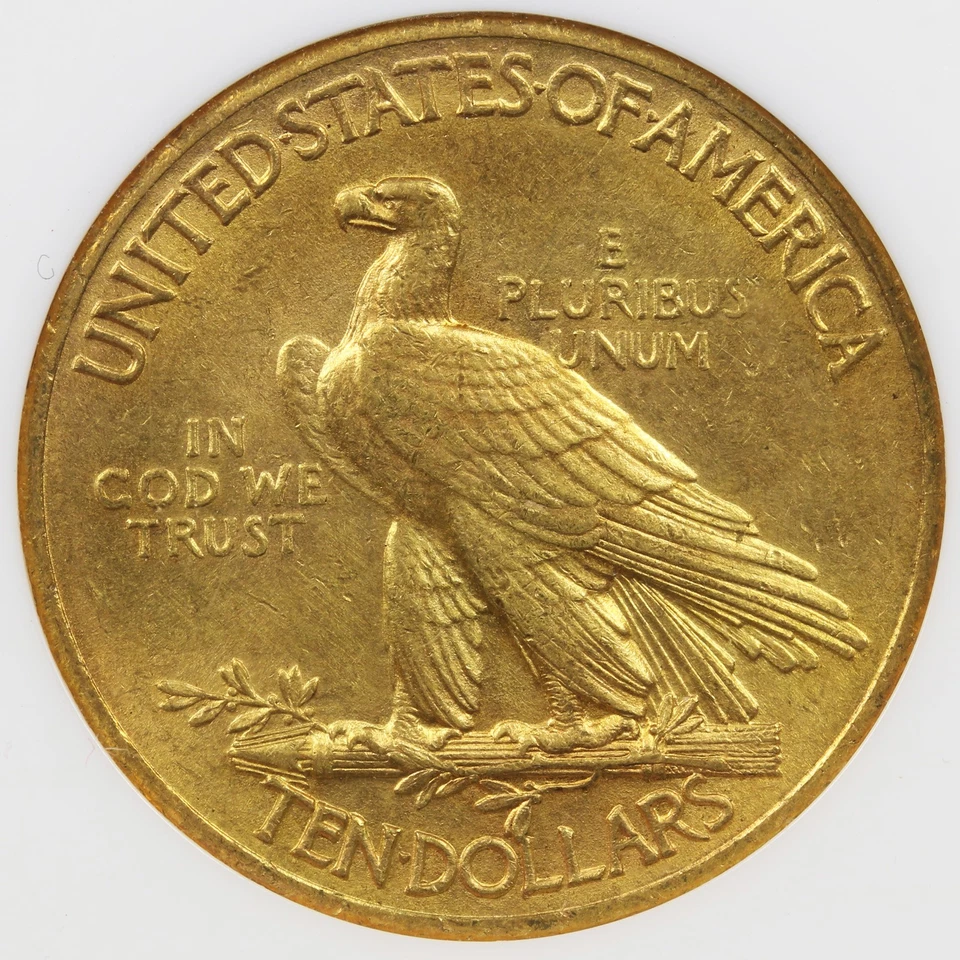 1908 $10 Gold Indian Eagle NGC CAC MS61 Motto - Image 4 of 4