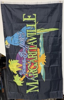 Margaritaville Jimmy Buffett Parrot Island Vacation 3x5 Flag Double Sided