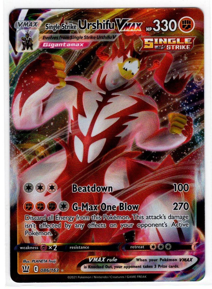 2021 Battle Styles Single Strike Urshifu VMAX #86/163