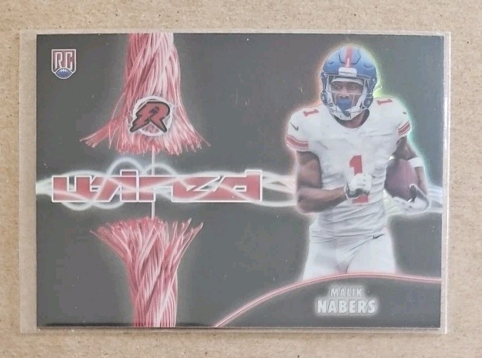 2024 Topps Resurgence Malik Nabers Rookie Wired RC Bears CASE HIT W-6