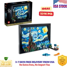LEGO Ideas Vincent Van Gogh The Starry Night - 3D Puzzle Building Set for Adults