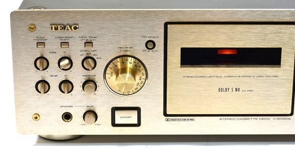 TEAC V-6030S High End 3-Head Dual Dolby Cassette Deck No tested No