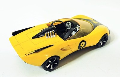 Hot Wheels Speed Racer RACER X Yellow Race Car Rocket Launcher