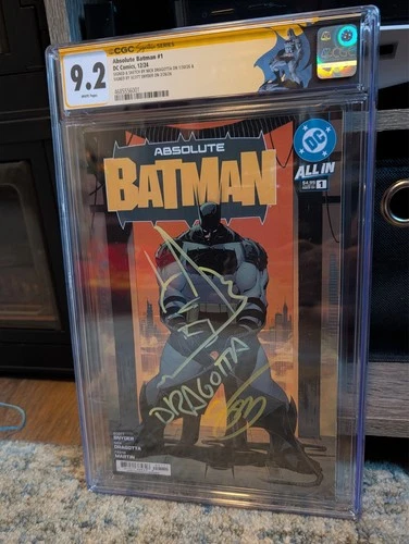 Absolute Batman #1 CGC SS 9.2 Grade SIGNED Snyder & Dragotta Cover A First Print