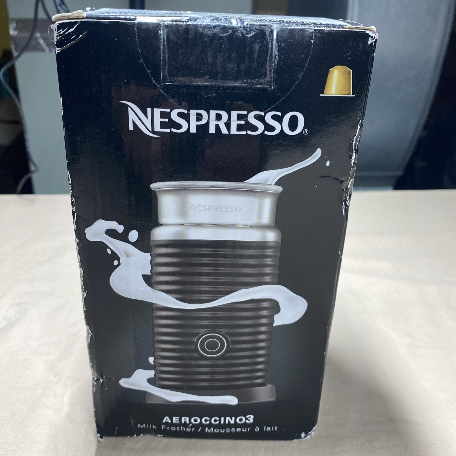 Nespresso Aeroccino 3 Electric Milk Frother - Black (3694-US-BK)