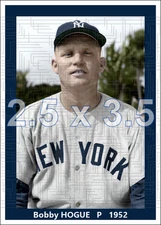 Bobby Hogue - 1952 New York Yankees - choose a style - colorized print