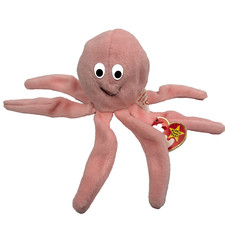 TY Beanie Baby - INKY the Octopus 6.5 inch - NWT Stuffed Animal Toy