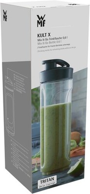 WMF Kult X Mix & Go Küchenminis Trinkflasche 600 ml Smoothie Flasche Mixbehälter