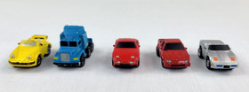 Vintage 80's Micro Machines Lot 9 Military Vehicles Porche Corvette Mustang Semi