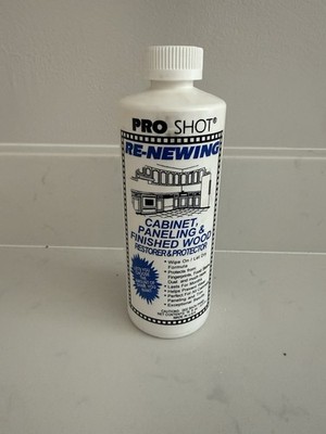 Pro Shot Re-Newing Cabinet Paneling Wood Restorer Protector 16 Oz Discontinued