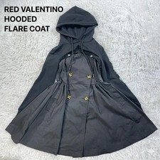 Red Valentino Hooded Coat Dressdouble Docking